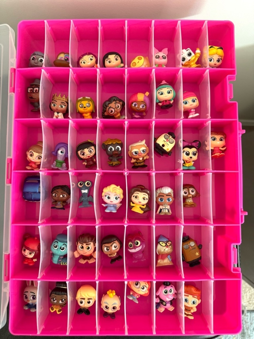 Pink Storage Case w/44 Mini Disney Doorables Figure Collection